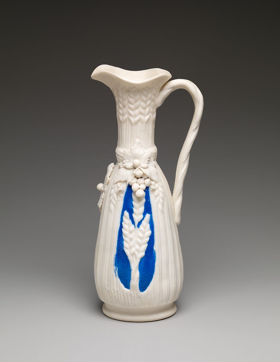 Pitcher, Parian porcelain, American 