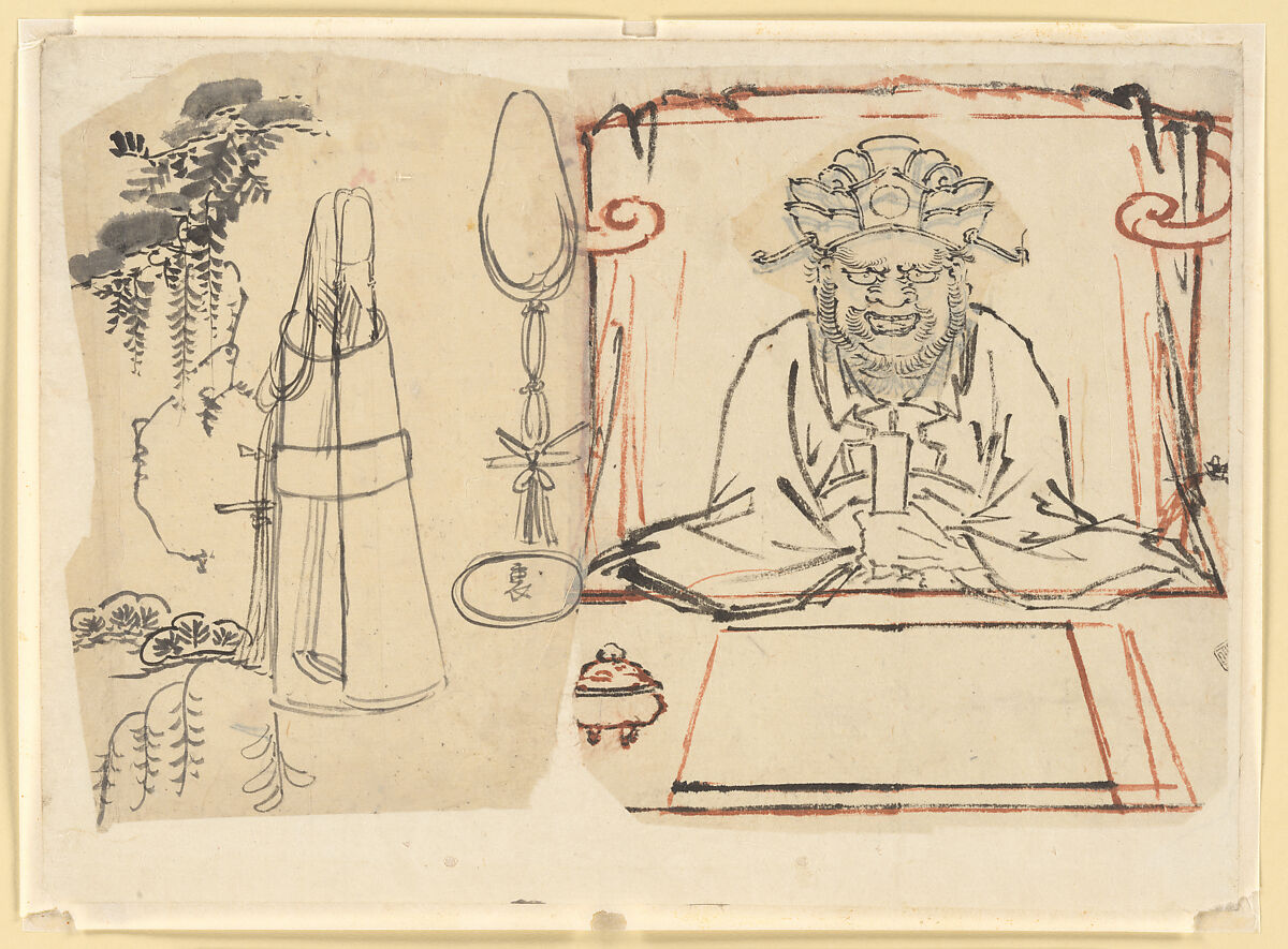 Juima, School of Katsushika Hokusai (Japanese, Tokyo (Edo) 1760–1849 Tokyo (Edo)), Ink and color on paper, Japan 