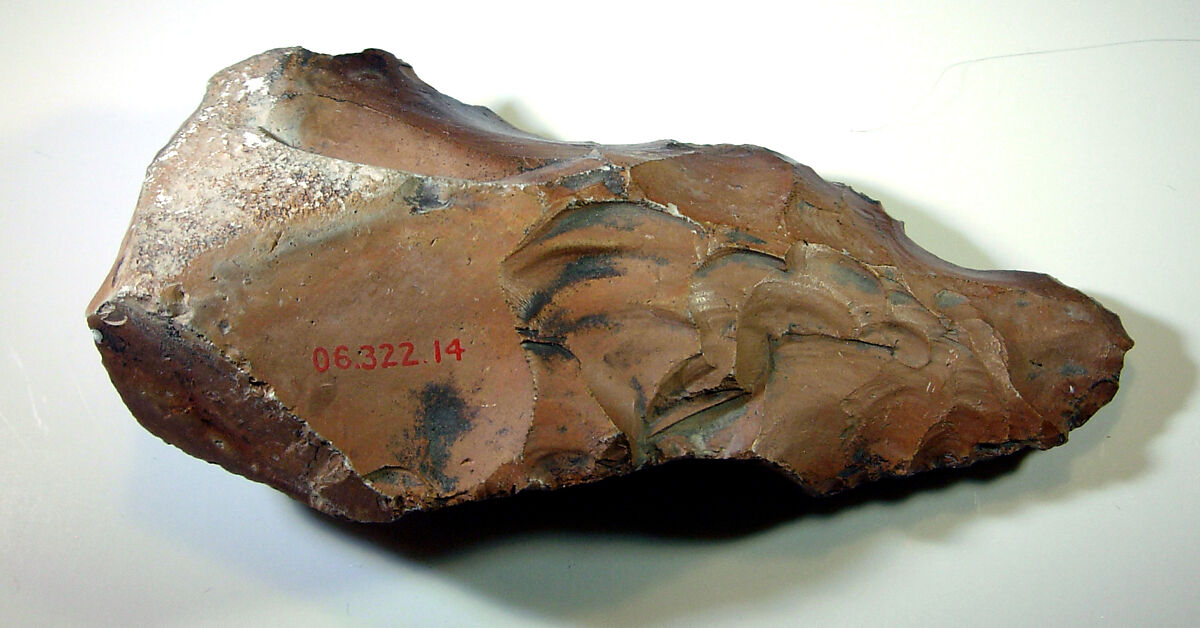 Biface, commonly referred to as a hand ax, Flint