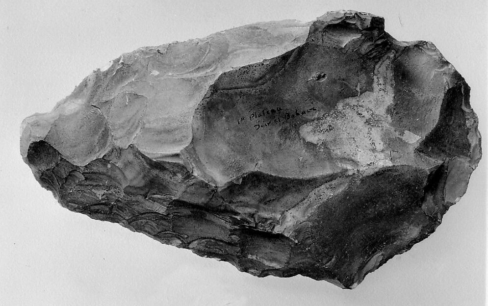 Biface, commonly referred to as a hand ax, Flint 