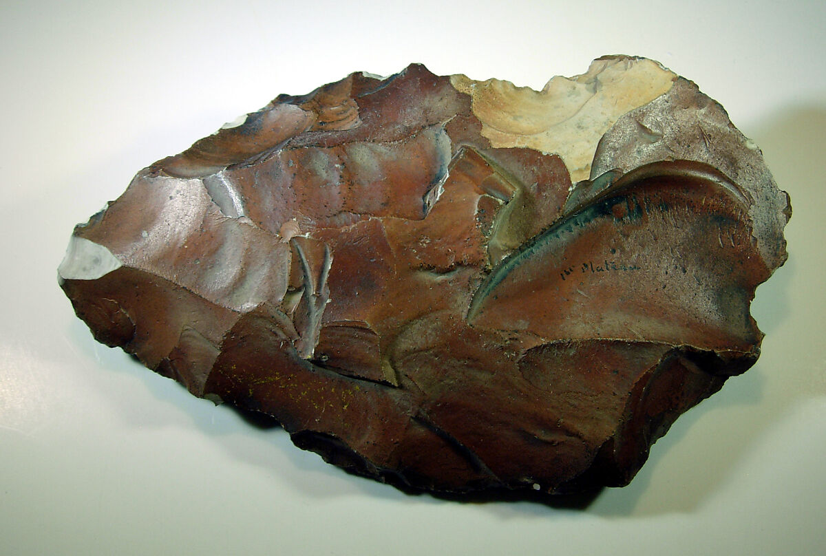 Biface, commonly referred to as a hand ax, Flint