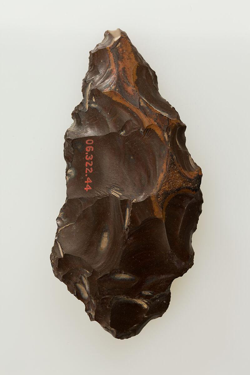 Biface, commonly referred to as a hand ax, Flint 