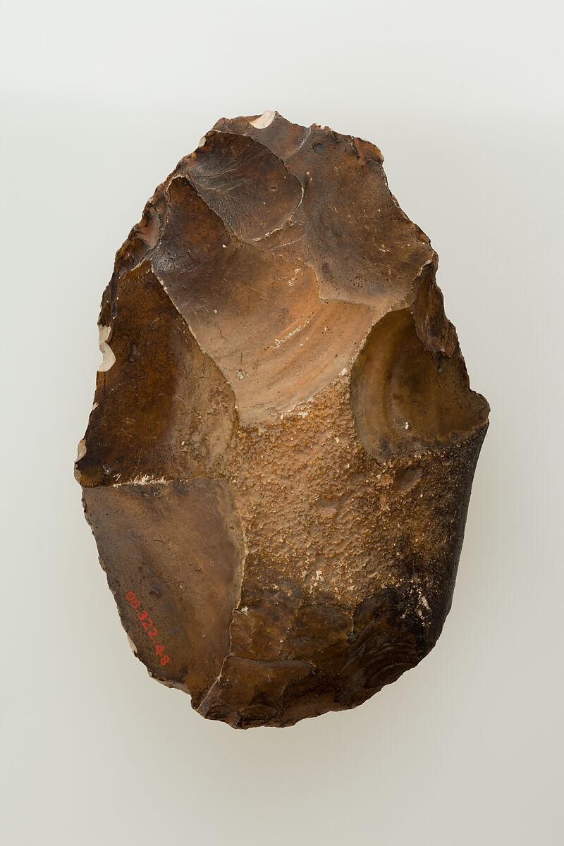 Biface, commonly referred to as a hand ax, Flint