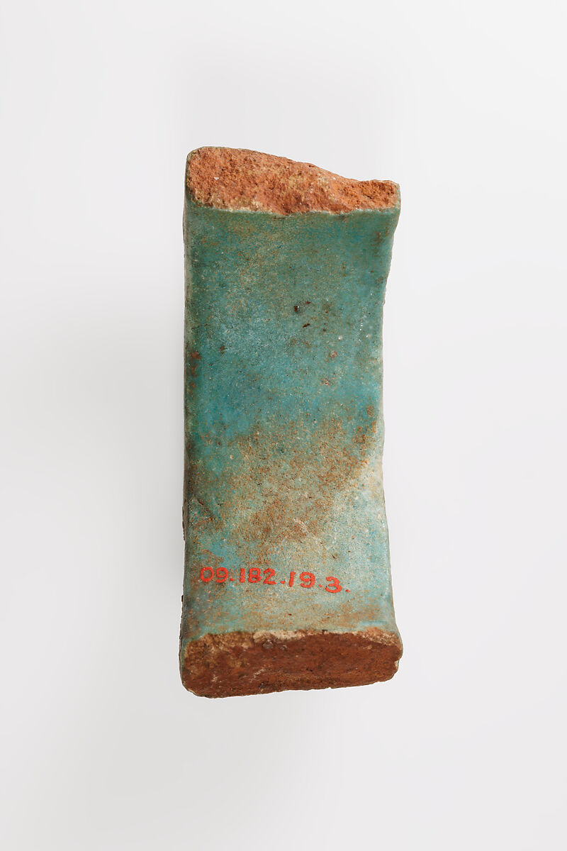 Fragment of a votive bracelet, Faience