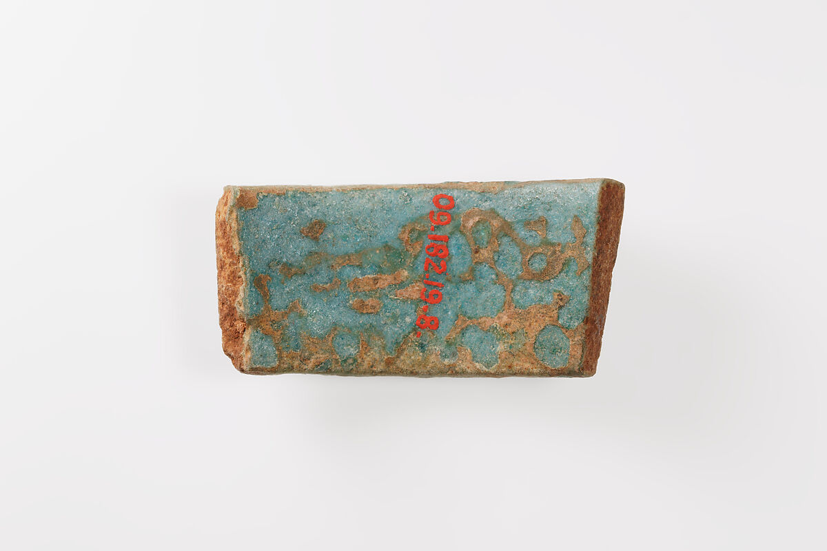 Fragment of a votive bracelet, Faience