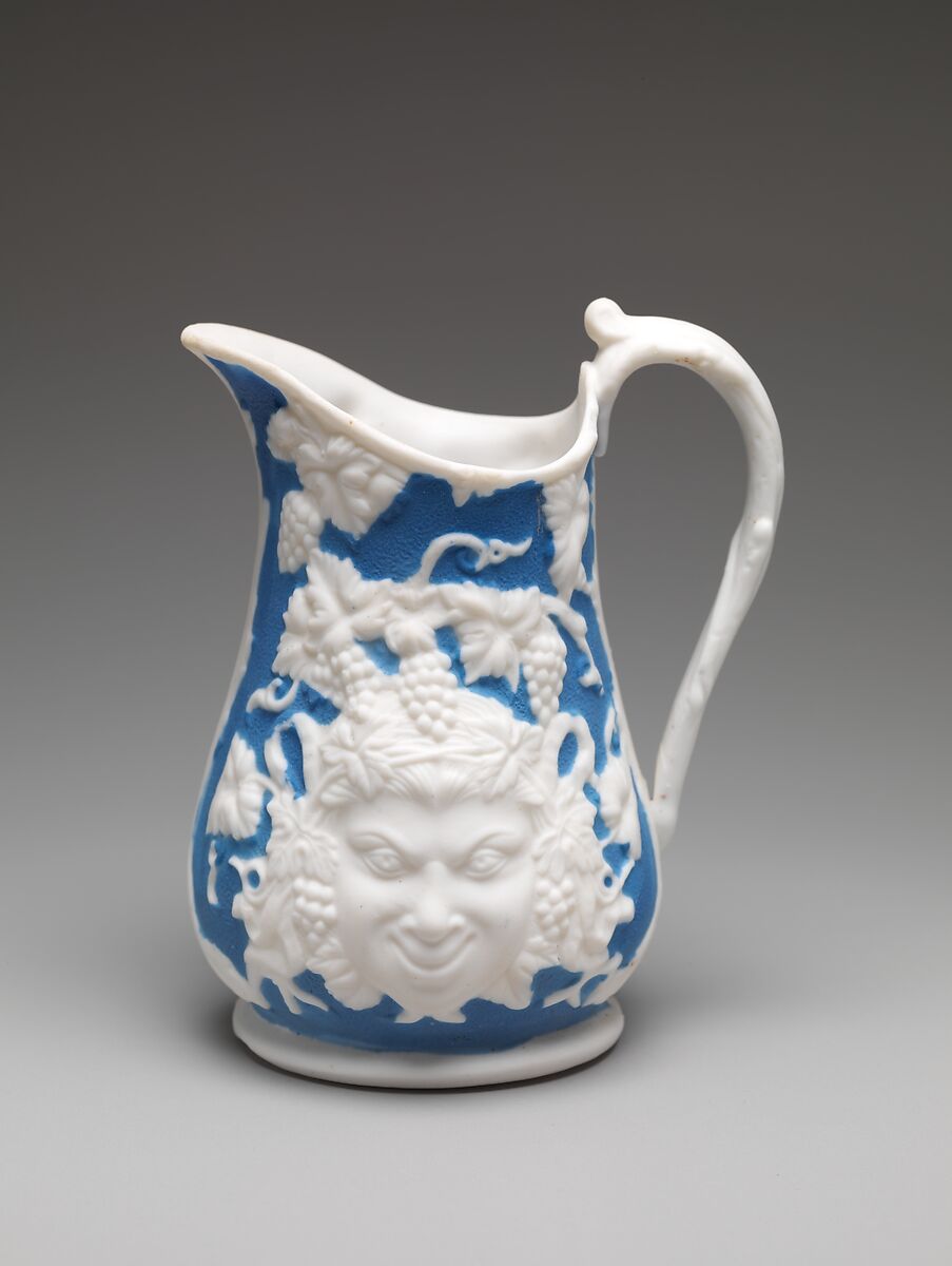 Pitcher, Parian porcelain, American 