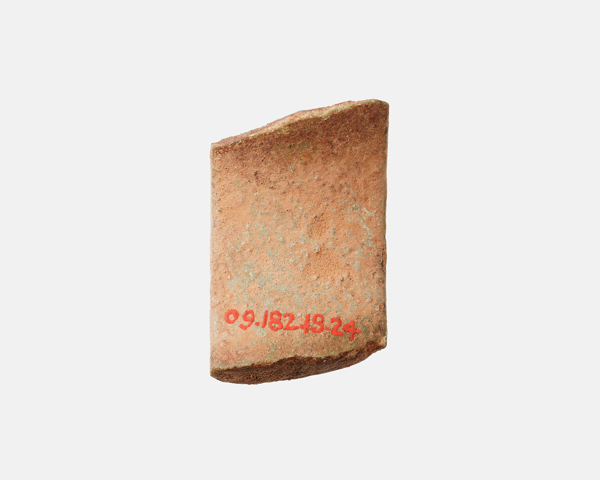 Fragment of a votive bracelet, Faience