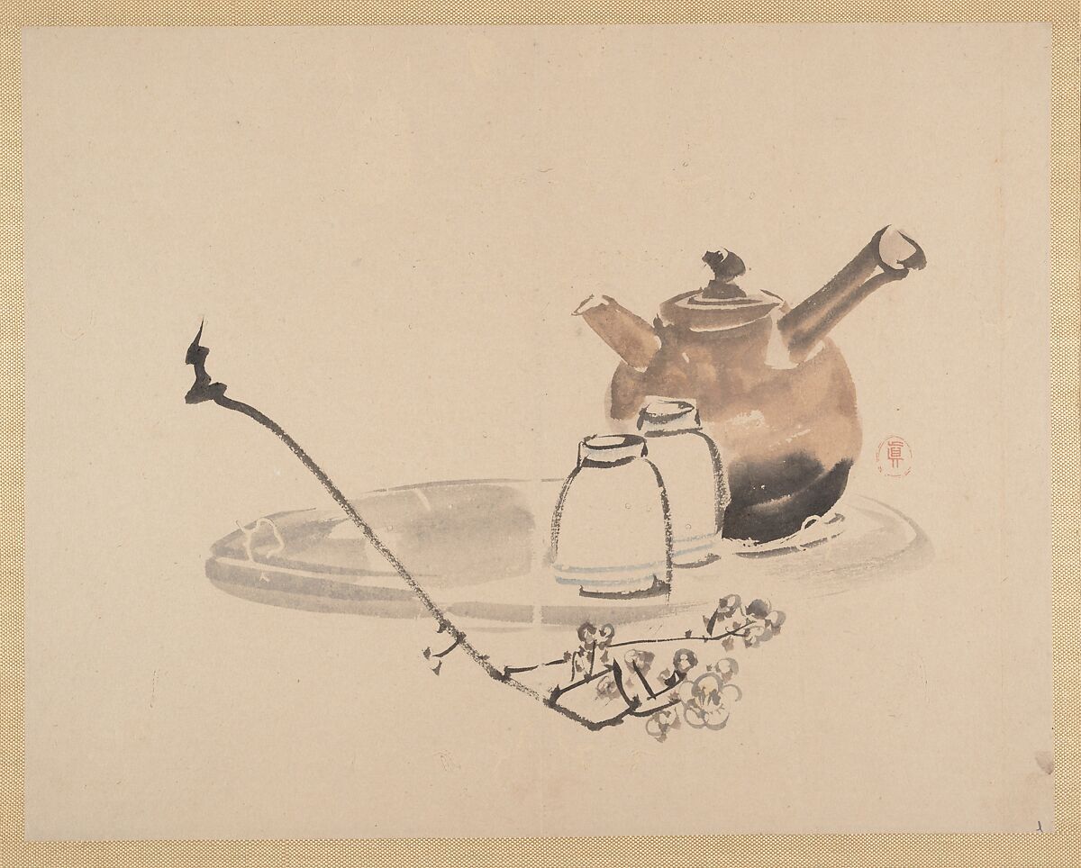 Painting, Shibata Zeshin (Japanese, 1807–1891), Album of seventeen sketches; watercolor on paper; mounted on natural silk, Japan