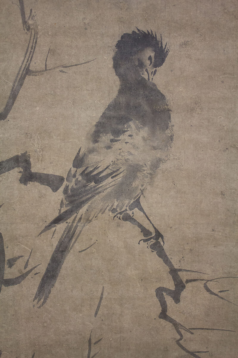 Bird, After Kenkō Shōkei (Japanese, active ca. 1478–ca. 1523), Paint on paper, Japan