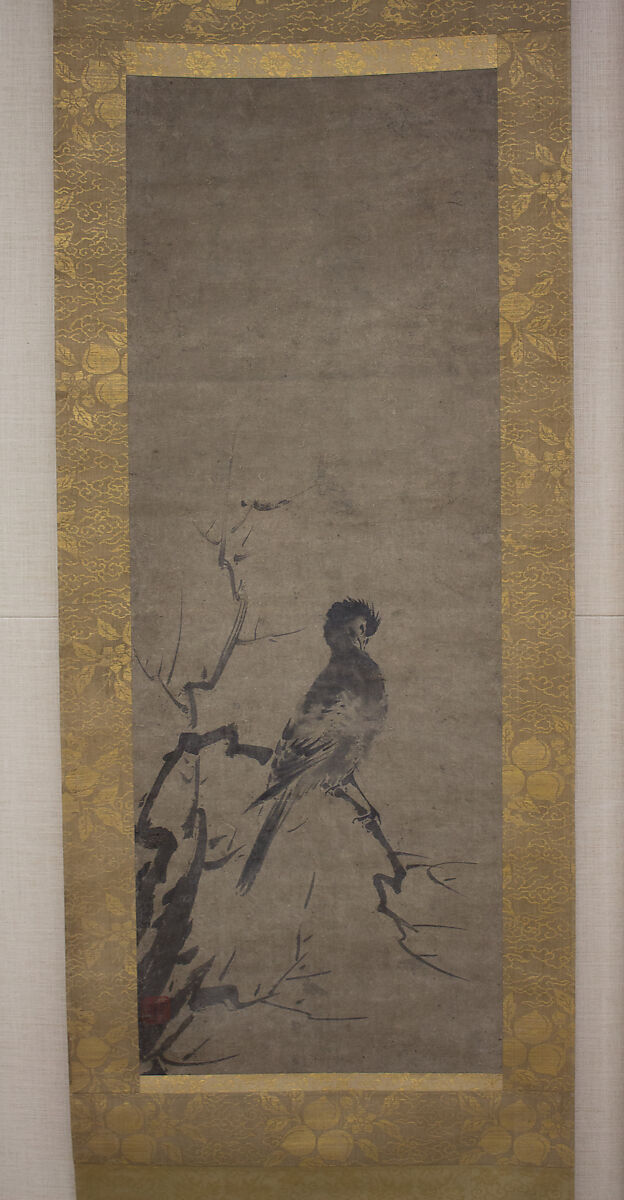 Bird, After Kenkō Shōkei (Japanese, active ca. 1478–ca. 1523), Paint on paper, Japan 