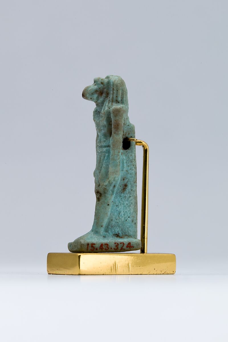 Thoth Amulet, Faience