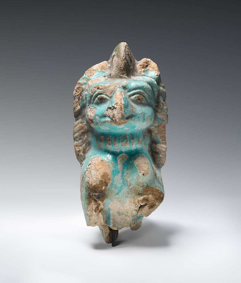 Nemesis in the form of a griffin, Faience