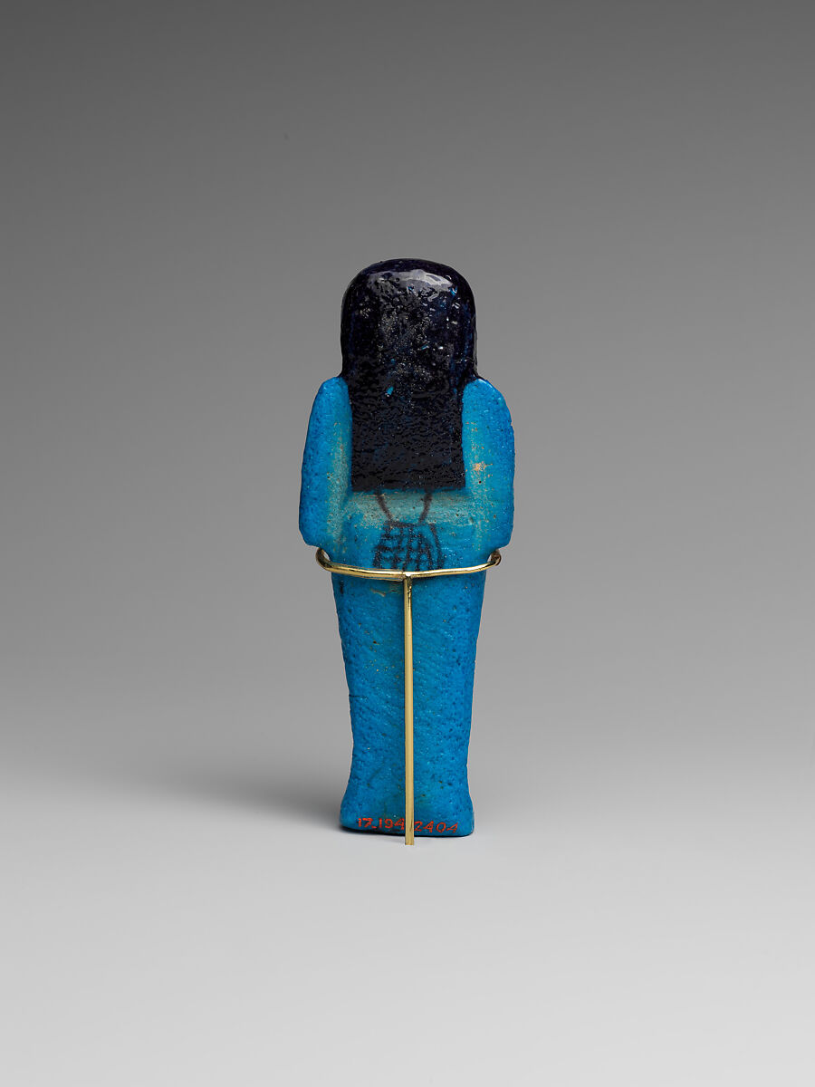 Shabti of the Adoratrice of Hathor ("Duahathor") Henettawy, wife of Painedjem I, Faience