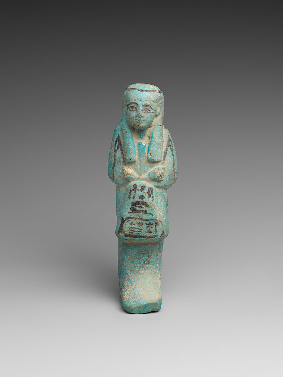 Shabti of the Divine Adoratrice, Henettawy, Faience 