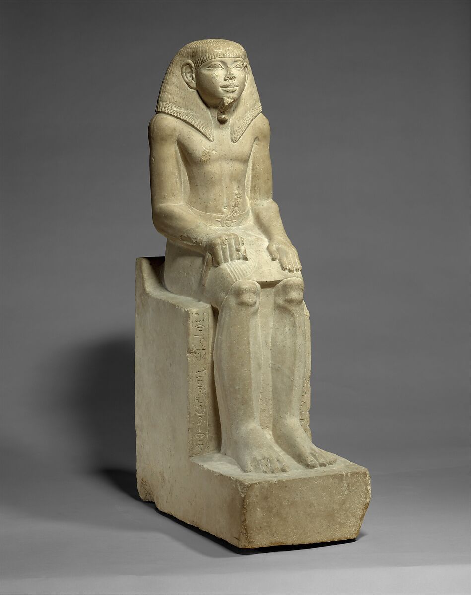 Seated Statue of the Steward Sehetepibreankh, Limestone