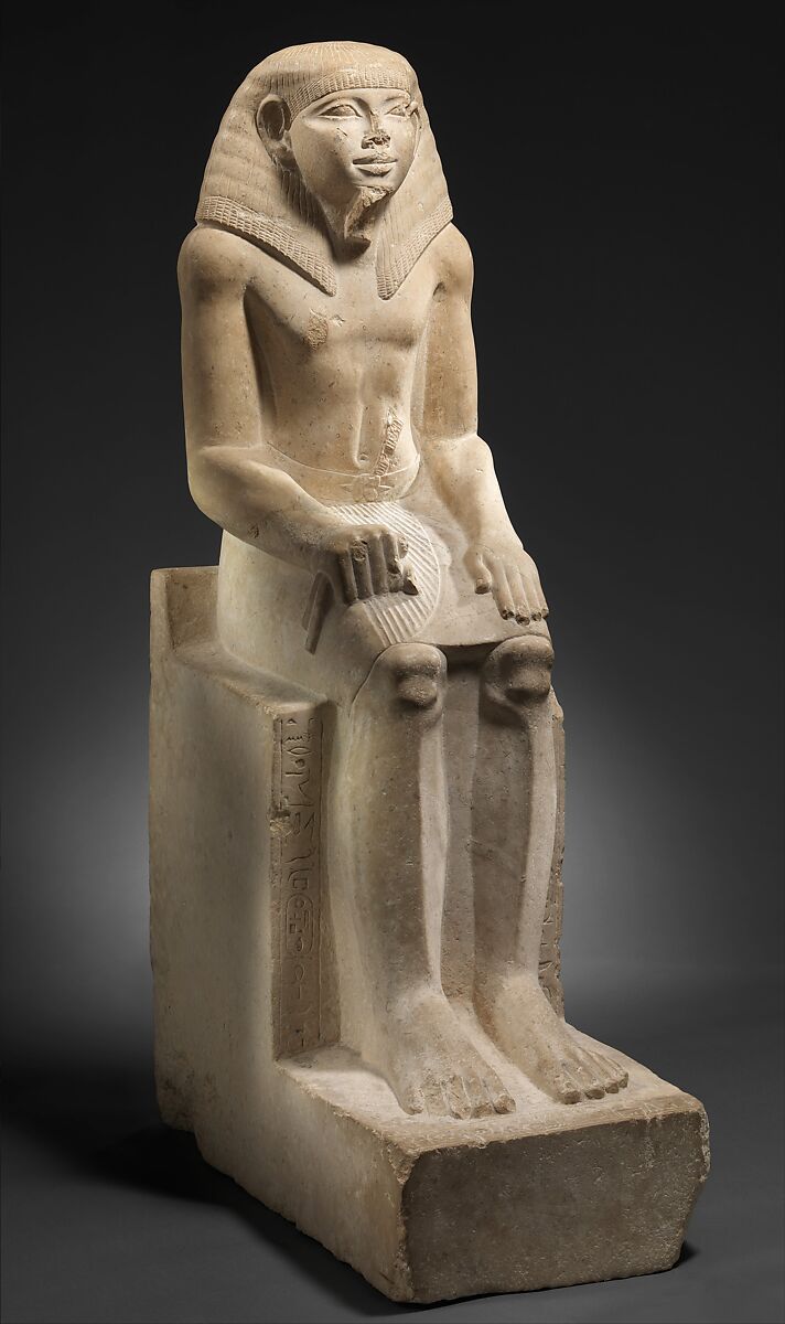 Seated Statue of the Steward Sehetepibreankh, Limestone