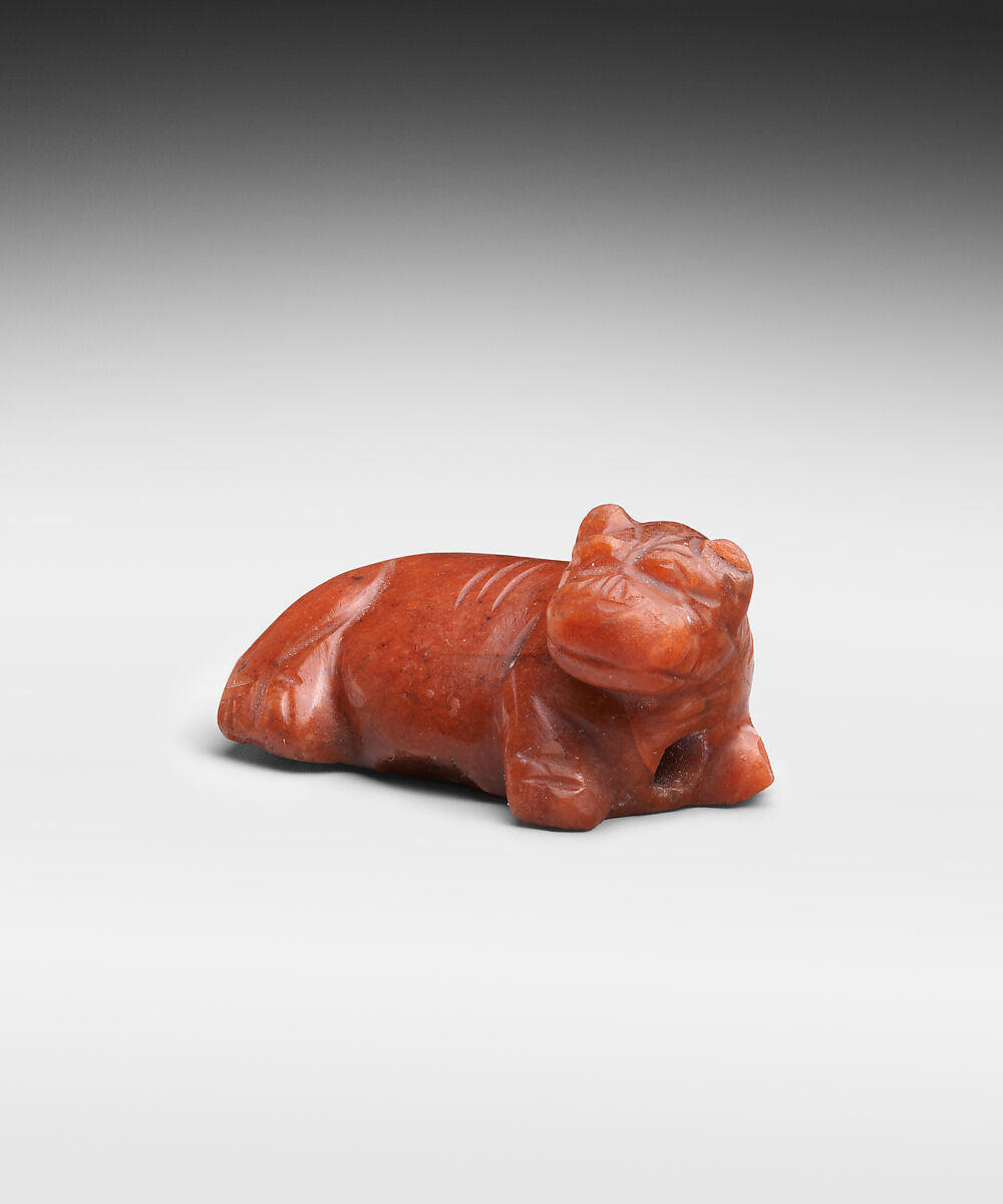 Hippopotamus, Red jasper