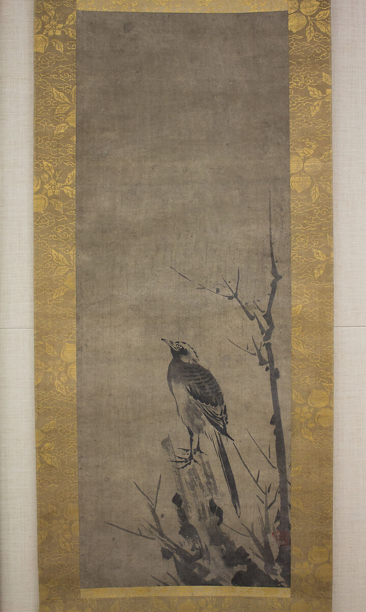 Bird, After Kenkō Shōkei (Japanese, active ca. 1478–ca. 1523), Paint on paper, Japan 
