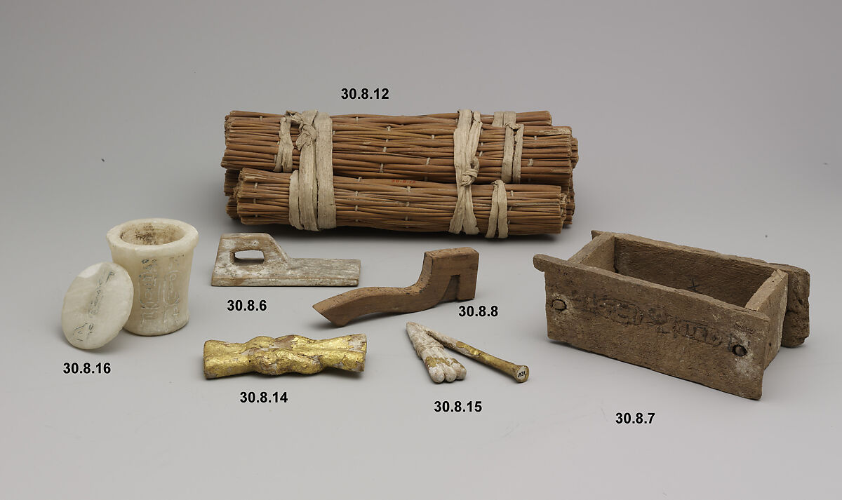 Model Mason's Float from the Foundation Deposit for Hatshepsut's Tomb, Wood, paint