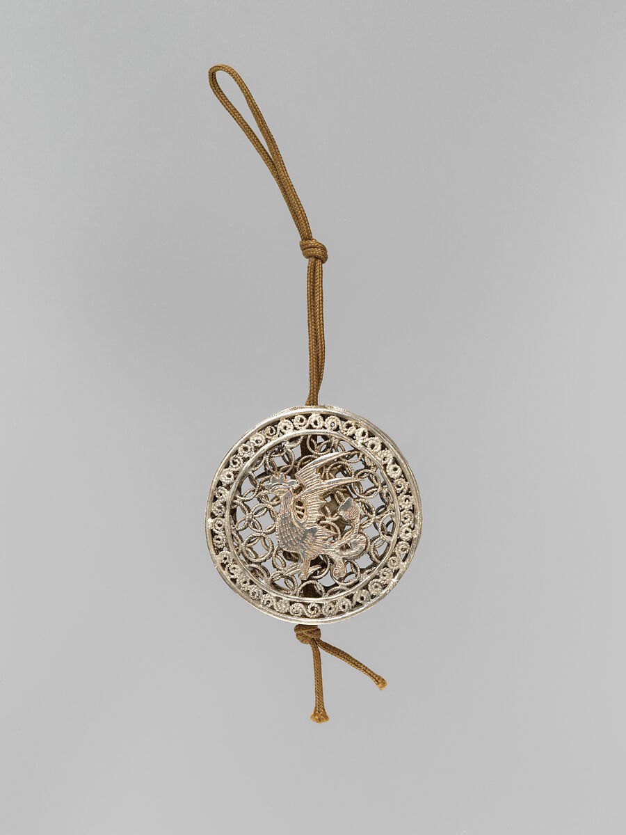 Filigree scent container, Silver, Korea