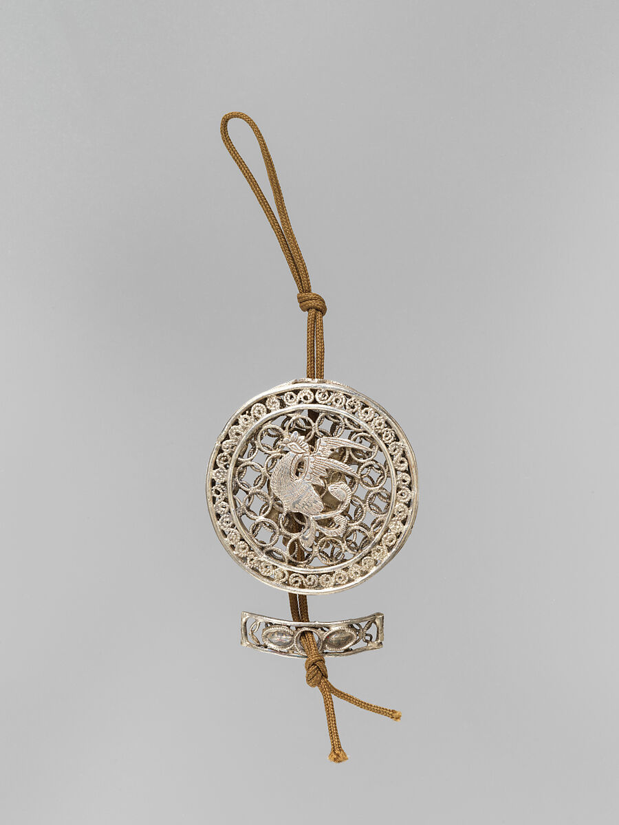 Filigree scent container, Silver, Korea