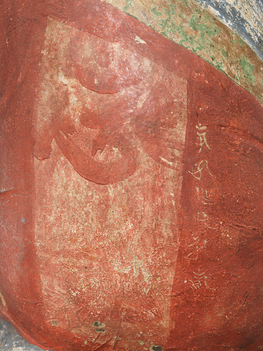 Seated arhat, Clay, wood, textile, paper, pigment, Korea