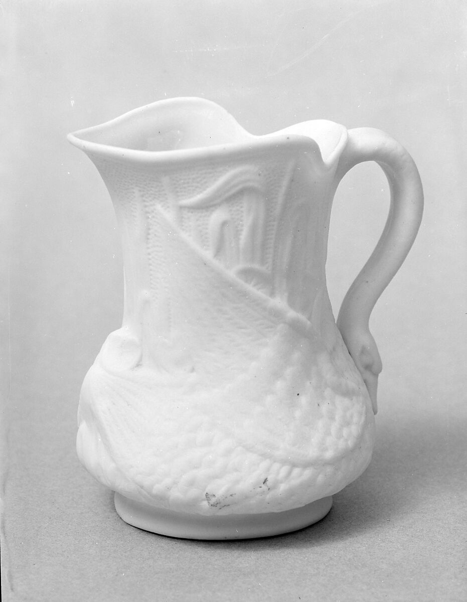 Pitcher, Parian porcelain, American 