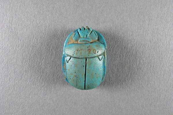 Scarab of Menkheperre, Faience