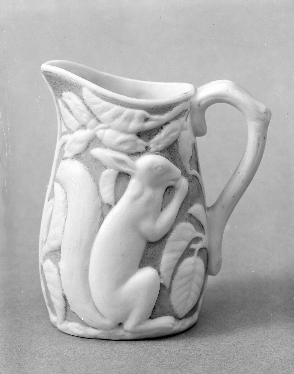 Pitcher, Parian porcelain, American 