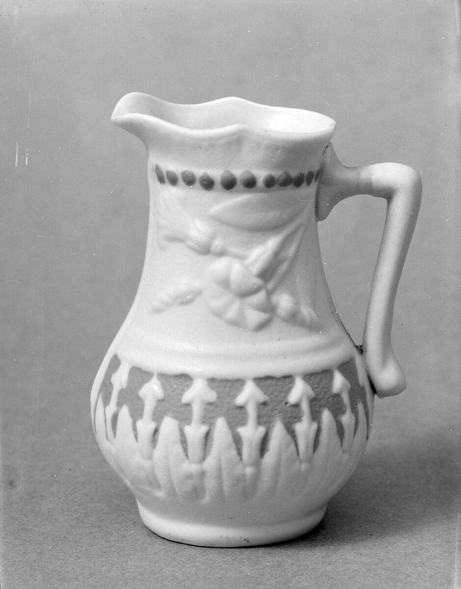 Pitcher, Parian porcelain, American 