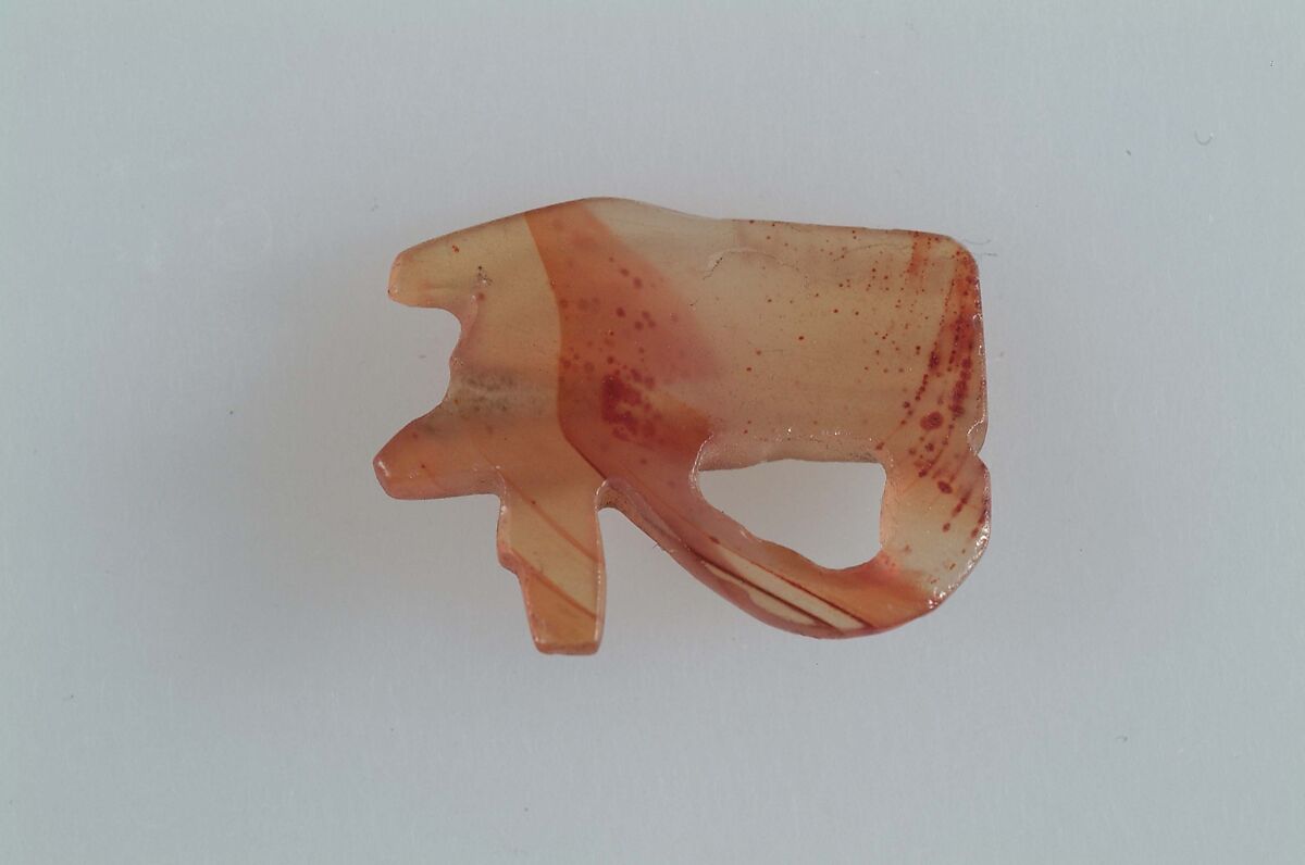 Wedjat Eye Amulet, Agate