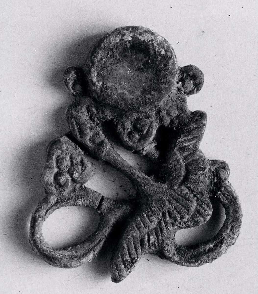 Ornament, Bronze with remains of gilding, Korea 