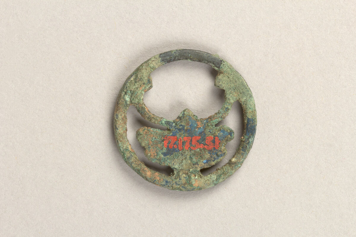Ornament with insect, Bronze, Korea