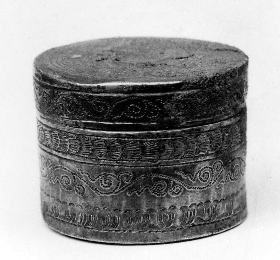 Covered box, Silver, Korea