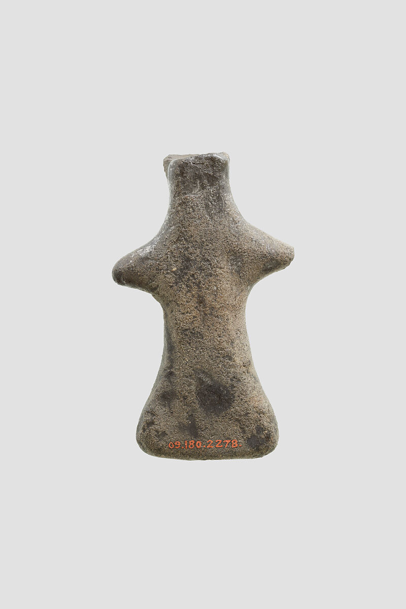 Abstracted human figure, Unbaked clay