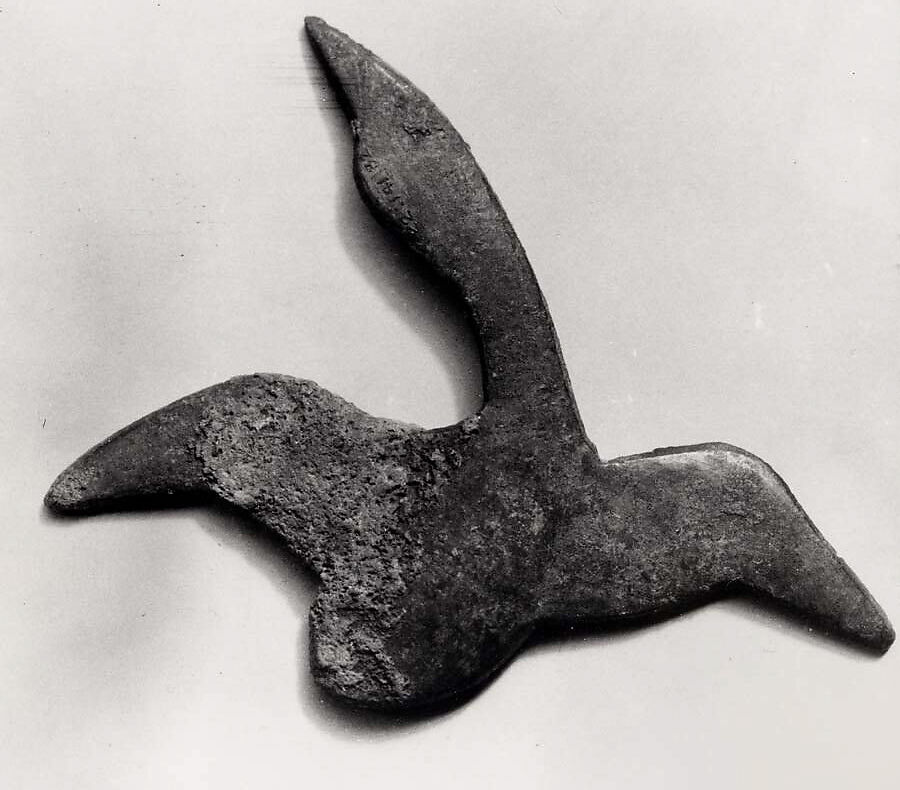 Bird-Shaped Ornament, Bronze, Korea 