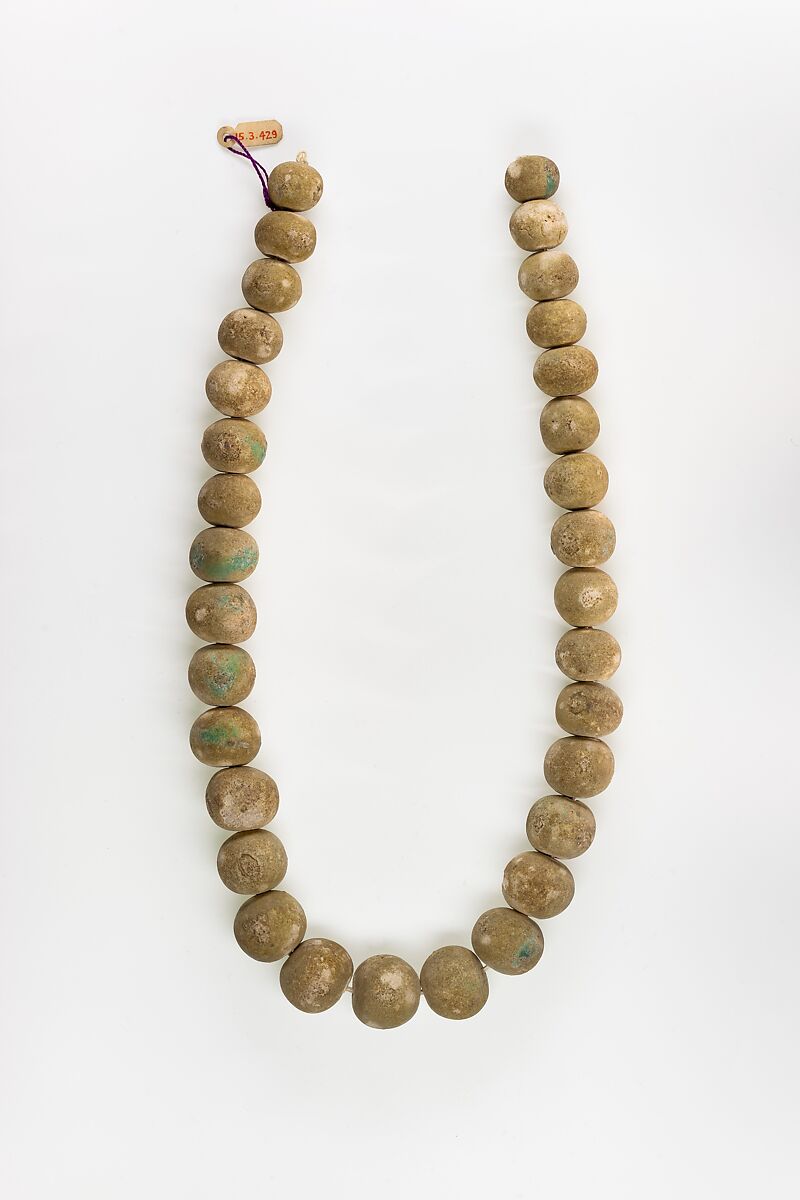 Necklace, Free faience 