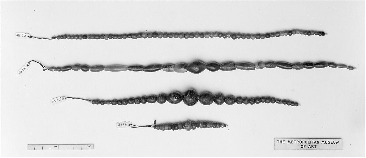 String of Ball Beads, Garnet