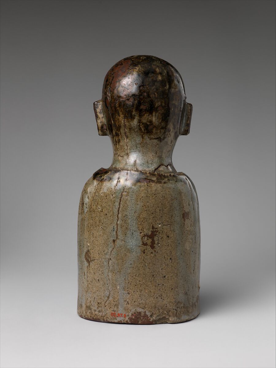 Arhat, Stoneware with iron-brown decoration under celadon glaze, Korea