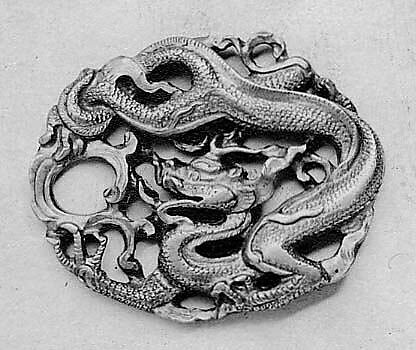 Ornament with Decoration of a Dragon, Gold, Korea 