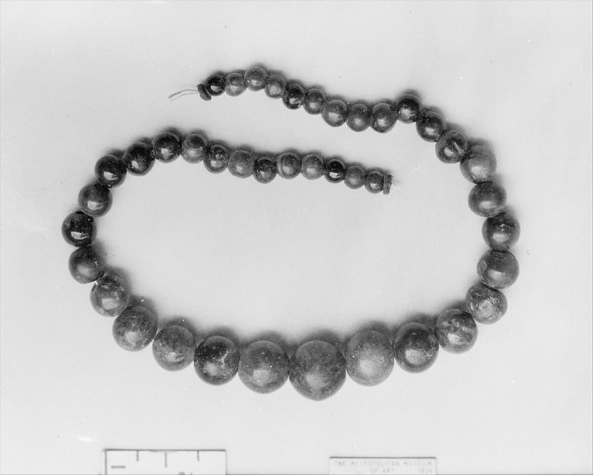 String of Carnelian Ball Beads, Carnelian