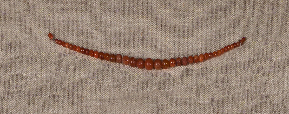 String of Carnelian Ball Beads, Carnelian 