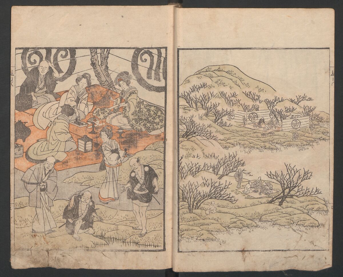 Album of Landscape Paintings by Ichiro Yashima (Ichirō gafu) 一老画譜, Yashima Gakutei 八島岳亭 (Japanese, 1786?–1868), Ink and color on paper, Japan