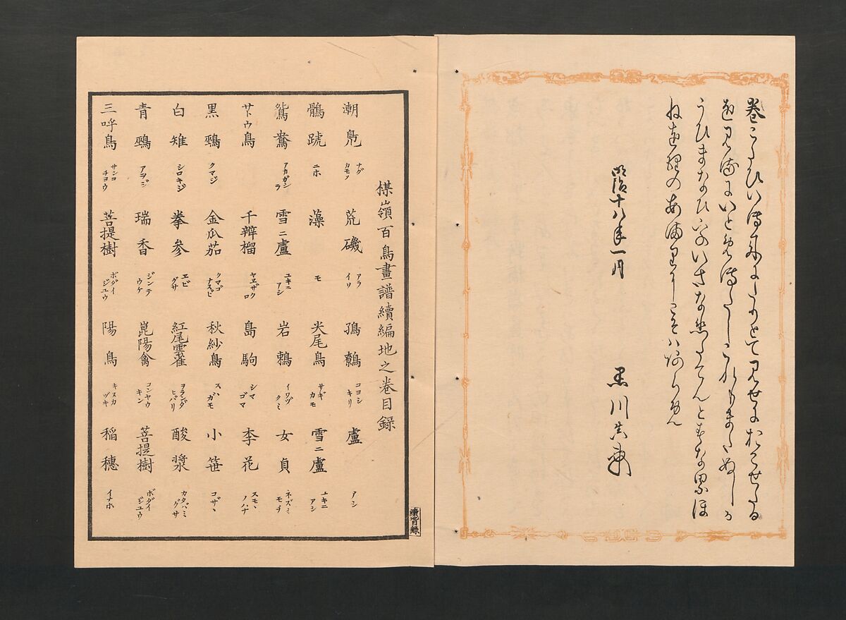 Bairei Picture Album of One Hundred Birds (Bairei hyakuchō gafu) 楳嶺百鳥畫譜, Kōno Bairei  幸野楳嶺 (Japanese, 1844–1895), Set of three polychrome woodblock printed books; ink and color on paper, Japan