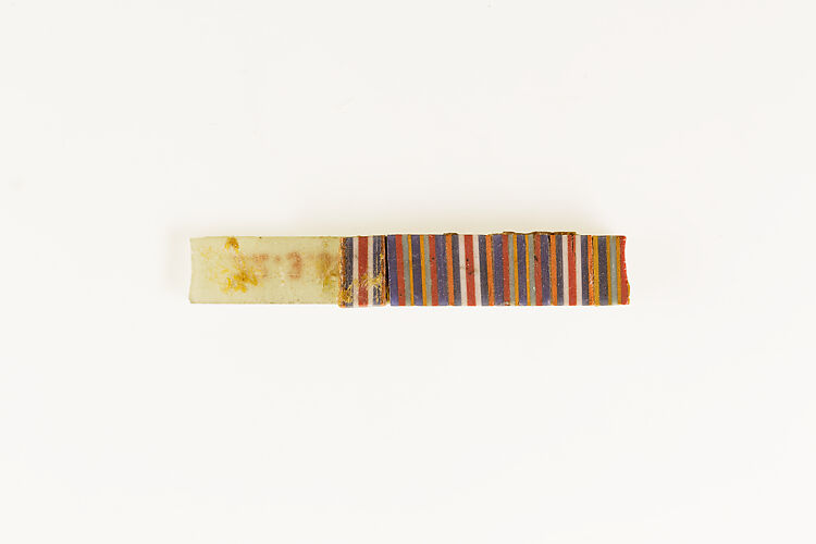 Fragment of  mosaic glass inlay