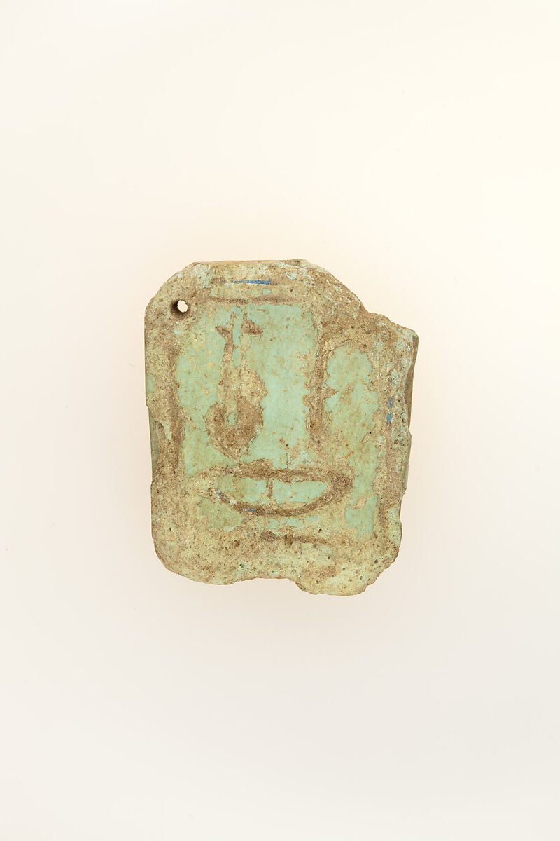 Menat fragment, Green Faience