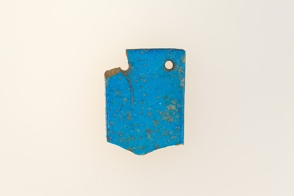 Menat fragment, Faience 