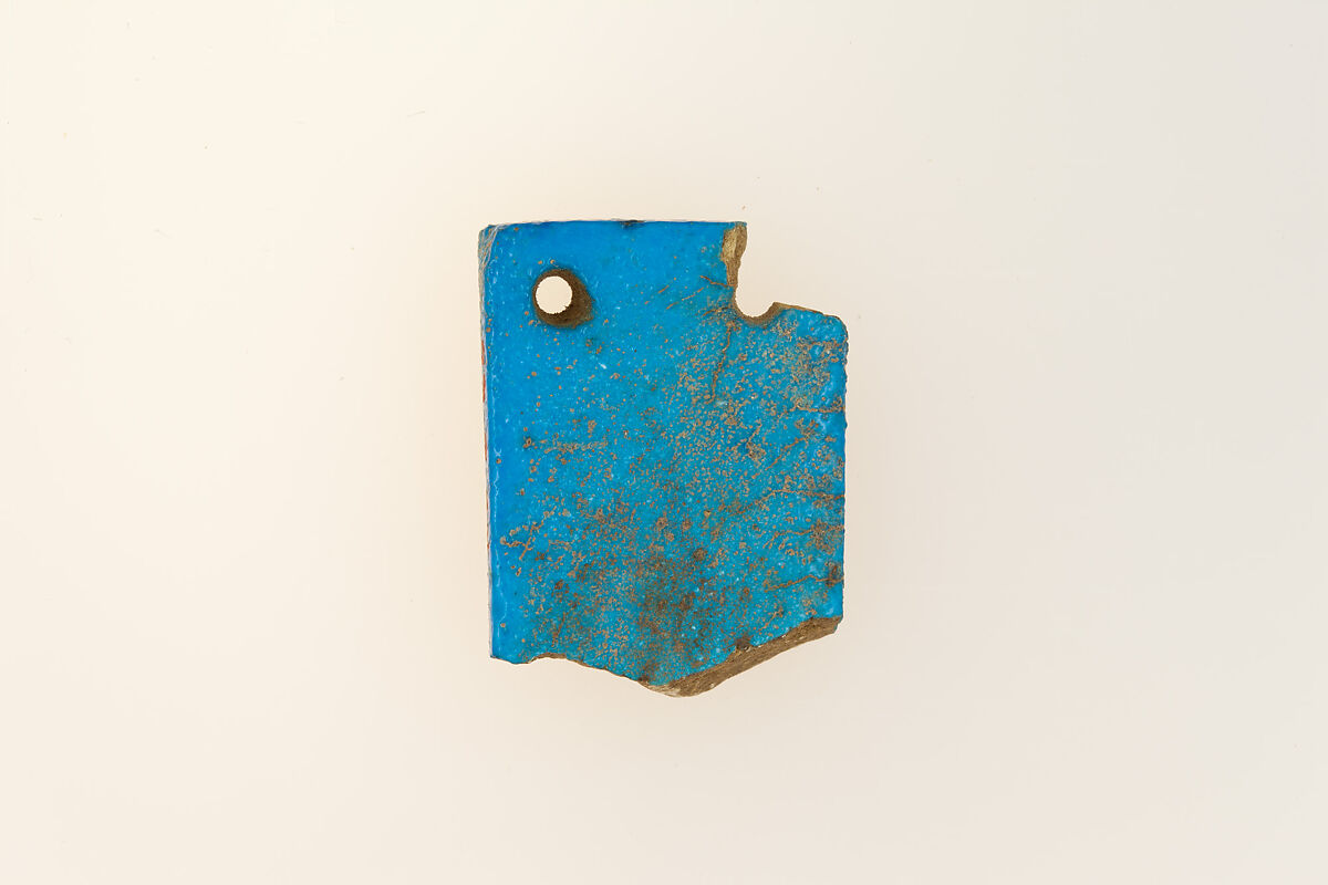 Menat fragment, Faience