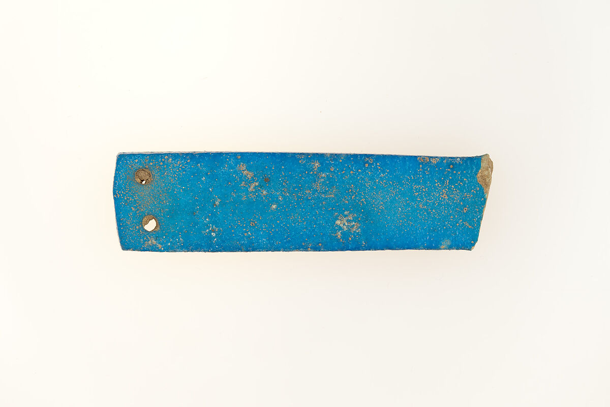 Menat fragment, Faience
