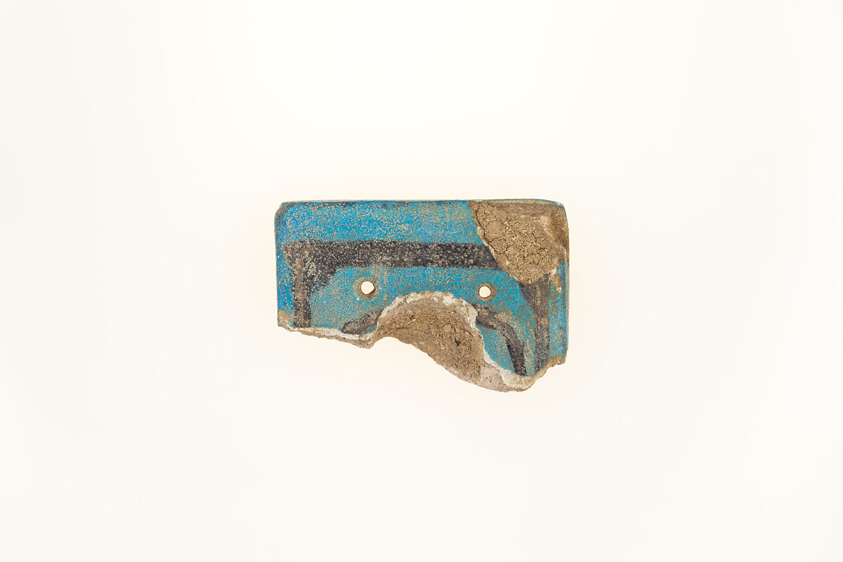 Menat fragment, Faience